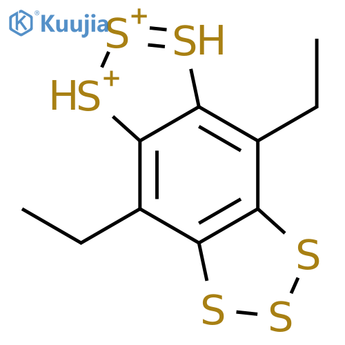 Benzo[1,2-d:4,5-d']bis[1,2,3]trithiole-1,2-diium, 4,8-diethyl- structure