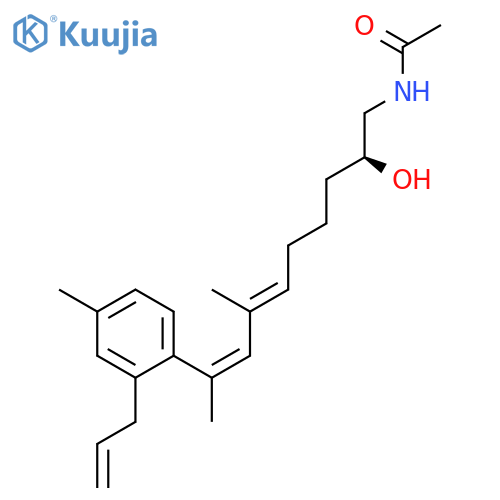 Acetamide,N-[(2S,6E,8Z)-2-hydroxy-7-methyl-9-[4-methyl-2-(2-propenyl)phenyl]-6,8-decadienyl]- structure