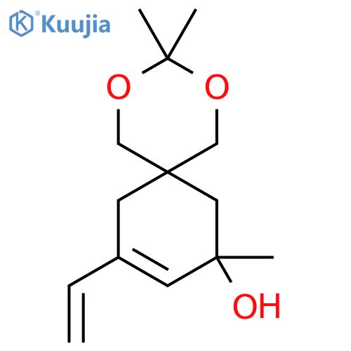 2,4-Dioxaspiro[5.5]undec-9-en-8-ol, 10-ethenyl-3,3,8-trimethyl- structure