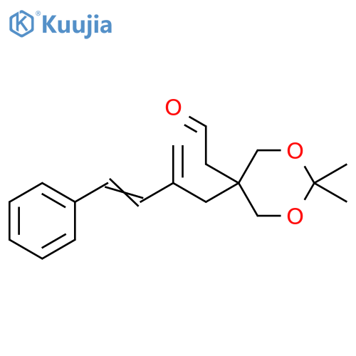1,3-Dioxane-5-acetaldehyde, 2,2-dimethyl-5-(2-methylene-4-phenyl-3-buten-1-yl)- structure