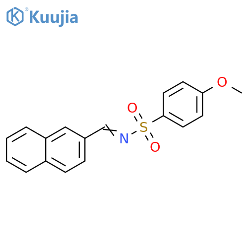 Benzenesulfonamide, 4-methoxy-N-(2-naphthalenylmethylene)- structure