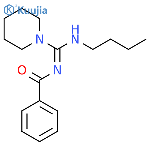 Benzamide, N-[(butylamino)-1-piperidinylmethylene]- structure