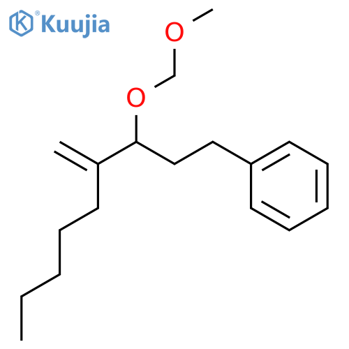 Benzene, [(3R)-3-(methoxymethoxy)-4-methylenenonyl]- structure