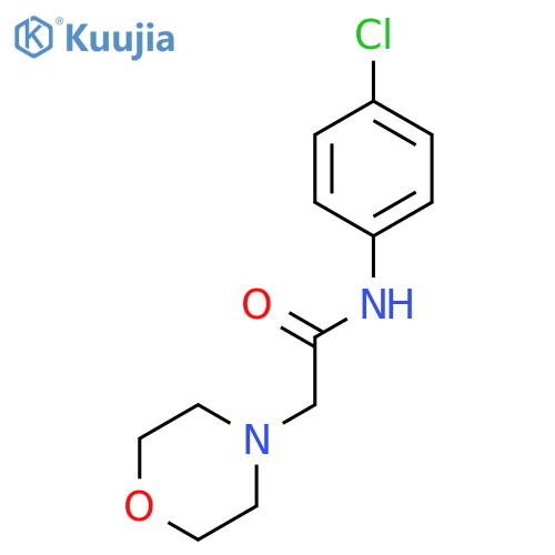 4-Morpholineacetamide, N-(4-chlorophenyl)- structure