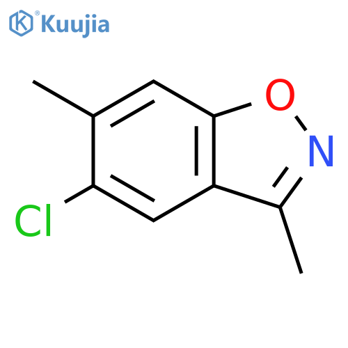 1,2-Benzisoxazole, 5-chloro-3,6-dimethyl- structure