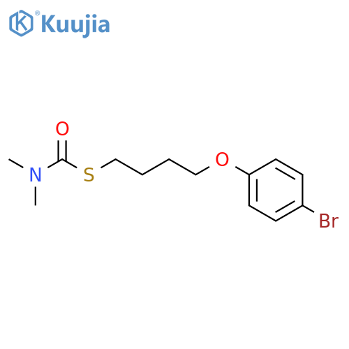 Carbamothioic acid, dimethyl-, S-[4-(4-bromophenoxy)butyl] ester structure