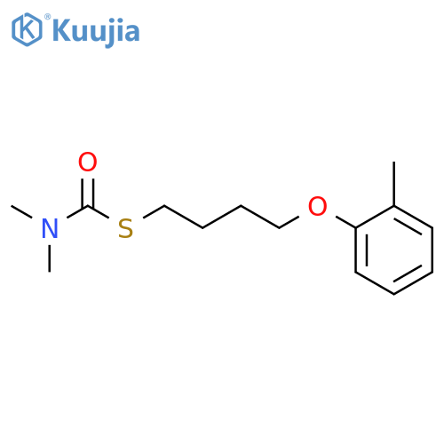 Carbamothioic acid, dimethyl-, S-[4-(2-methylphenoxy)butyl] ester structure