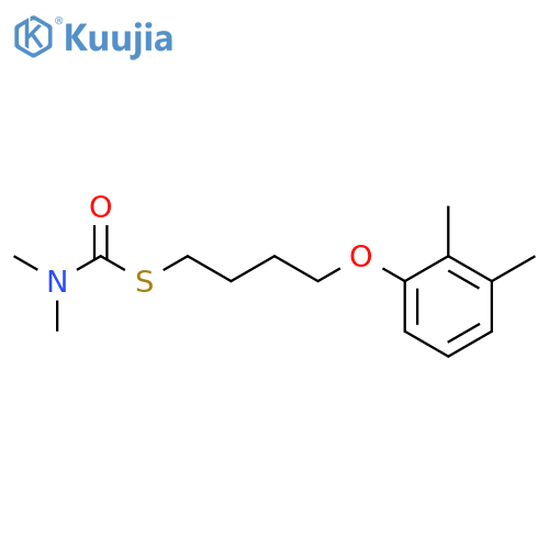 Carbamothioic acid, dimethyl-, S-[4-(2,3-dimethylphenoxy)butyl] ester structure