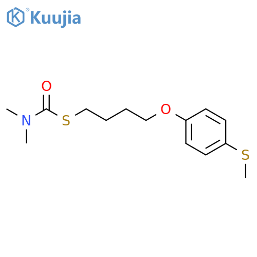 CARBAMOTHIOIC ACID, DIMETHYL-, S-[4-[4-(METHYLTHIO)PHENOXY]BUTYL] ESTER structure