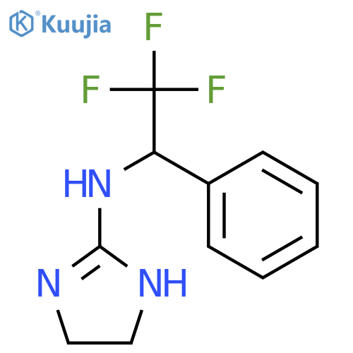 1H-IMIDAZOL-2-AMINE, 4,5-DIHYDRO-N-(2,2,2-TRIFLUORO-1-PHENYLETHYL)- structure