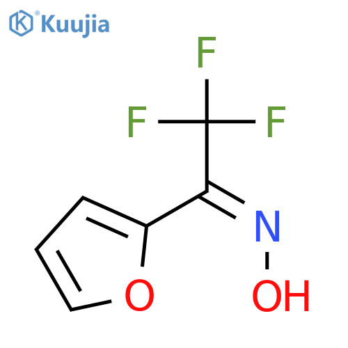 2,2,2-trifluoro-1-(2-furanyl)-Ethanone oxime structure