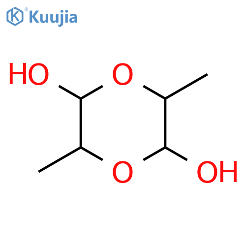 1,4-DIOXANE-2,5-DIOL, 3,6-DIMETHYL- structure