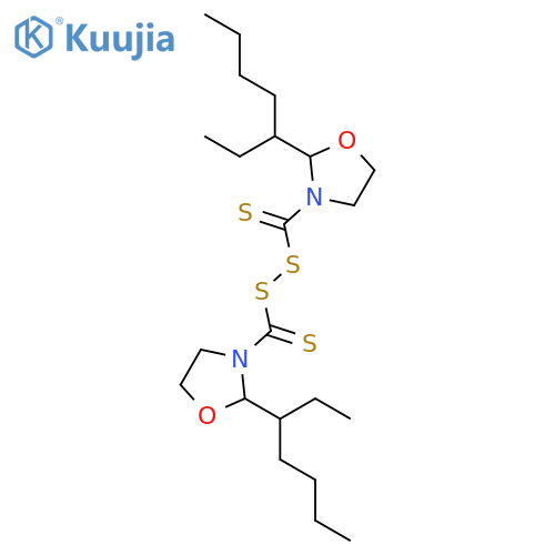 OXAZOLIDINE, 3,3'-(DITHIODICARBONOTHIOYL)BIS[2-(1-ETHYLPENTYL)- structure