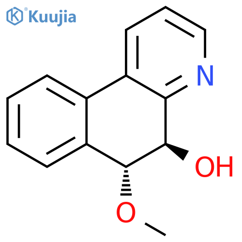 BENZO[F]QUINOLIN-5-OL, 5,6-DIHYDRO-6-METHOXY-, TRANS- structure