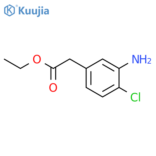 4-Chloro-3-Amino-phenylacetic Acid Ethyl Ester structure