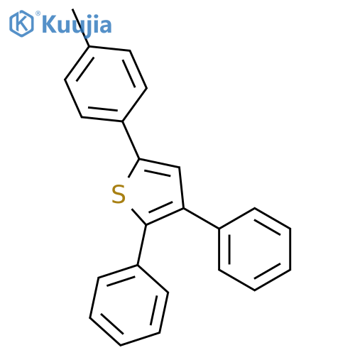 Thiophene, 5-(4-methylphenyl)-2,3-diphenyl- structure
