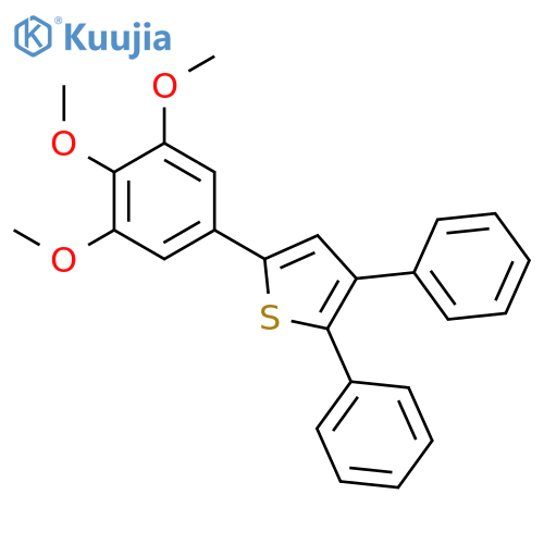 THIOPHENE, 2,3-DIPHENYL-5-(3,4,5-TRIMETHOXYPHENYL)- structure