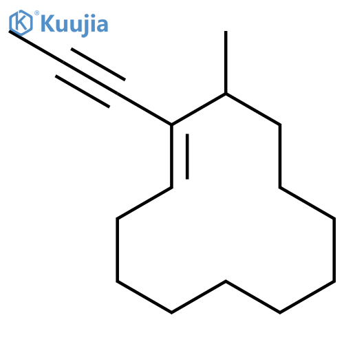 12-Methyl-1-(prop-1-yn-1-yl)cyclododec-1-ene structure
