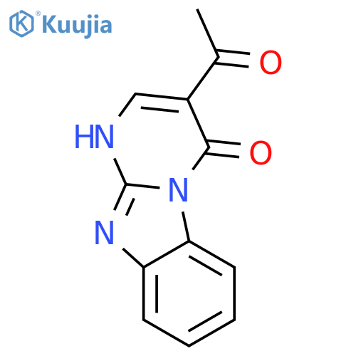PYRIMIDO[1,2-A]BENZIMIDAZOL-4(1H)-ONE, 3-ACETYL- structure