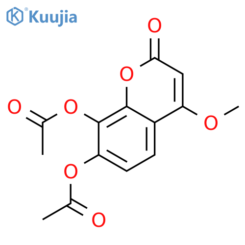 2H-1-Benzopyran-2-one, 7,8-bis(acetyloxy)-4-methoxy- structure