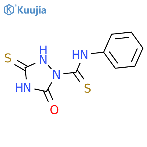 5-Oxo-N-phenyl-3-sulfanylidene-1,2,4-triazolidine-1-carbothioamide structure