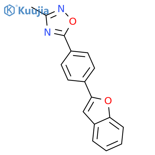 1,2,4-Oxadiazole, 5-[4-(2-benzofuranyl)phenyl]-3-methyl- structure