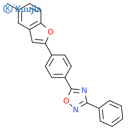 1,2,4-Oxadiazole, 5-[4-(5-methyl-2-benzofuranyl)phenyl]-3-phenyl- structure