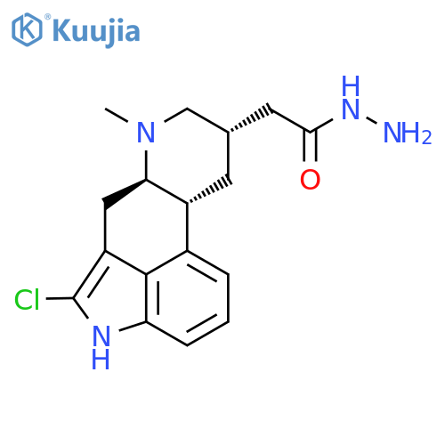 Ergoline-8-acetic acid, 2-chloro-6-methyl-, hydrazide, (8b)- structure