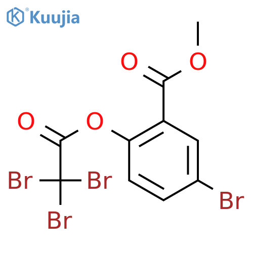 Benzoic acid, 5-bromo-2-[(tribromoacetyl)oxy]-, methyl ester structure