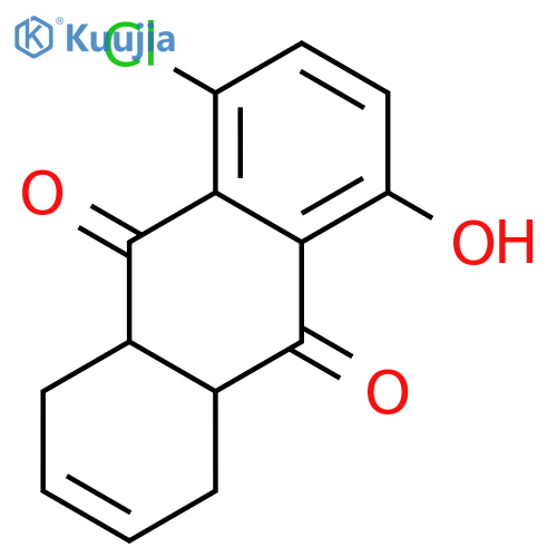 9,10-Anthracenedione,5-chloro-1,4,4a,9a-tetrahydro-8-hydroxy- structure