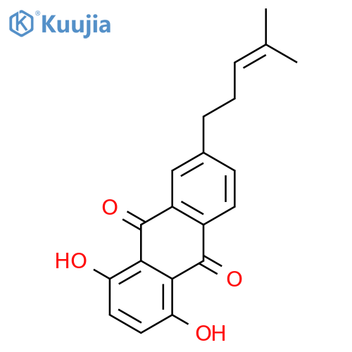 9,10-ANTHRACENEDIONE, 1,4-DIHYDROXY-6-(4-METHYL-3-PENTENYL)- structure