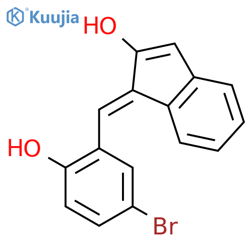 1H-INDEN-2-OL, 1-[(5-BROMO-2-HYDROXYPHENYL)METHYLENE]- structure