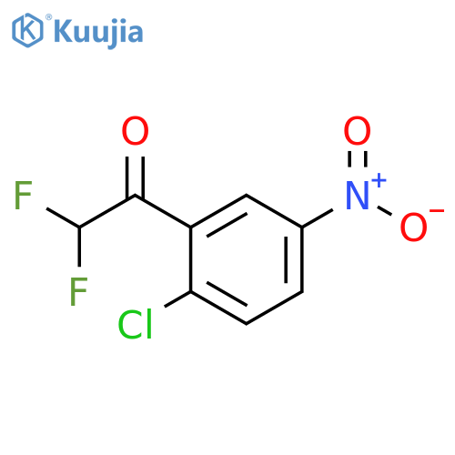 1-(2-chloro-5-nitrophenyl)-2,2-difluoroethan-1-one structure