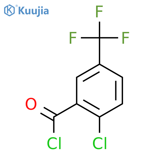 2-Chloro-5-(trifluoromethyl)benzoyl chloride structure
