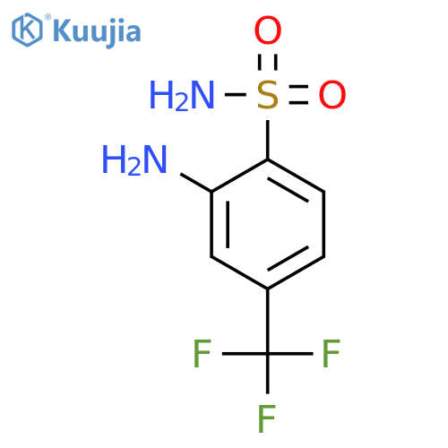 2-amino-4-(trifluoromethyl)benzene-1-sulfonamide structure