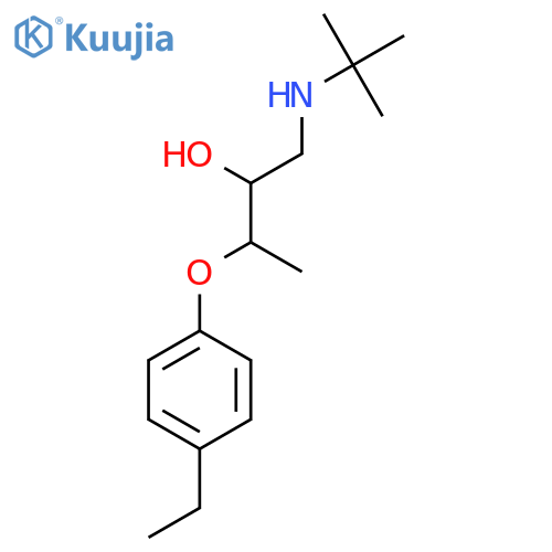 2-Butanol, 1-[(1,1-dimethylethyl)amino]-3-(4-ethylphenoxy)- structure
