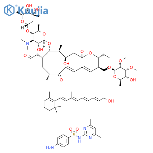 4-amino-N-(4,6-dimethylpyrimidin-2-yl)benzenesulfonamide; 2-[(4R,5S,6S,7R,9R,11E,13E,15R,16R)-6-[(2R,3R,4R,5S,6R)-5-[(2S,4R,5S,6S)-4,5-dihydroxy-4,6-dimethyl-tetrahydropyran-2-yl]oxy-4-dimethylamino-3-hydroxy-6-methyl-tetrahydropyran-2-yl]oxy-16-ethyl-4-h structure