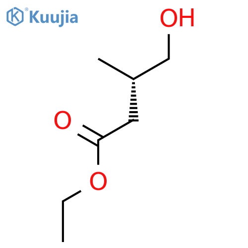 BUTANOIC ACID, 4-HYDROXY-3-METHYL-, ETHYL ESTER, (S)- structure