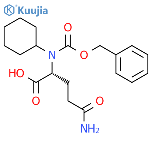D-Glutamine, N-cyclohexyl-N2-[(phenylmethoxy)carbonyl]- structure