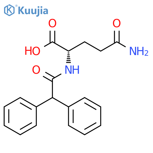 L-GLUTAMINE, N2-(DIPHENYLACETYL)- structure