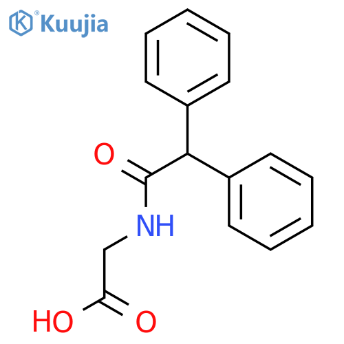 N-(diphenylacetyl)glycine structure