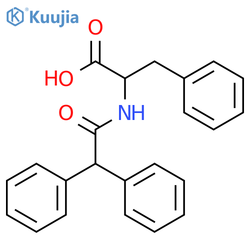 DL-Phenylalanine, N-(diphenylacetyl)- structure