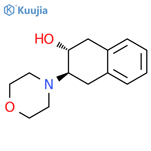 2-Naphthalenol, 1,2,3,4-tetrahydro-3-(4-morpholinyl)-, trans- structure