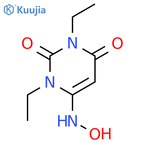 2,4(1H,3H)-Pyrimidinedione, 1,3-diethyl-6-(hydroxyamino)- structure