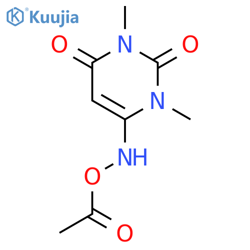 2,4(1H,3H)-Pyrimidinedione, 6-[(acetyloxy)amino]-1,3-dimethyl- structure