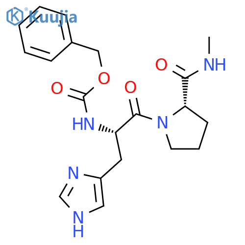 L-Prolinamide, N-[(phenylmethoxy)carbonyl]-L-histidyl-N-methyl- structure