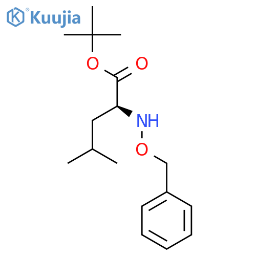 L-LEUCINE, N-(PHENYLMETHOXY)-, 1,1-DIMETHYLETHYL ESTER structure