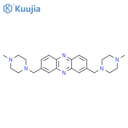 PHENAZINE, 2,8-BIS[(4-METHYL-1-PIPERAZINYL)METHYL]- structure