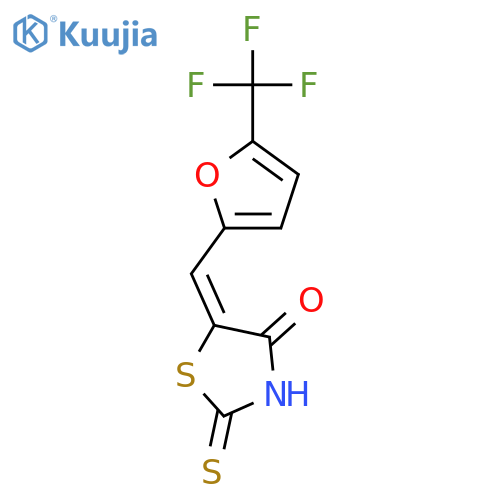 4-Thiazolidinone, 2-thioxo-5-[[5-(trifluoromethyl)-2-furanyl]methylene]- structure