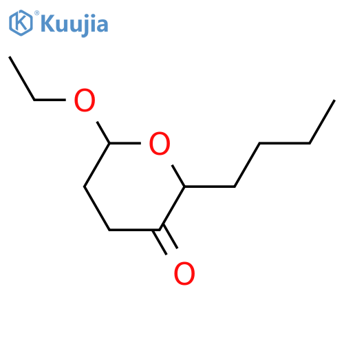 2H-PYRAN-3(4H)-ONE, 2-BUTYL-6-ETHOXYDIHYDRO- structure